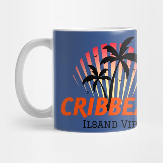 Caribbean island vibe palm tree by Irie Adventures